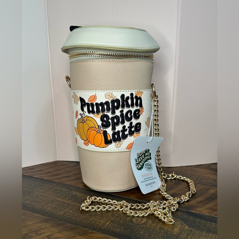 NWT Pumpkin Spice Latte Crossbody Bag